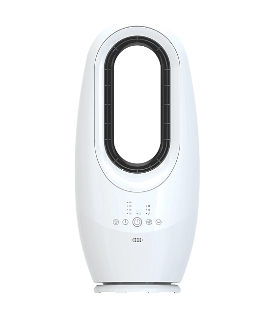 Bladeless 22-inch oscillating fan 1356m³/hr airflow, remote control & LED light