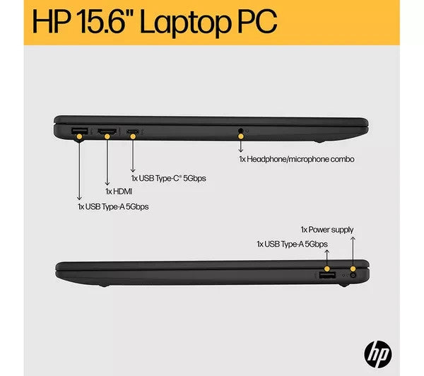HP 15-fc0536sa 15.6" Laptop AMD Ryzen 3 7320U 8 GB RAM 256 GB SSD - New&Sealed