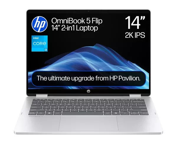 HP OmniBook 5 Flip 14" Laptop -Intel Core i3, 8GB, 512GB, Touchscreen-New&Sealed