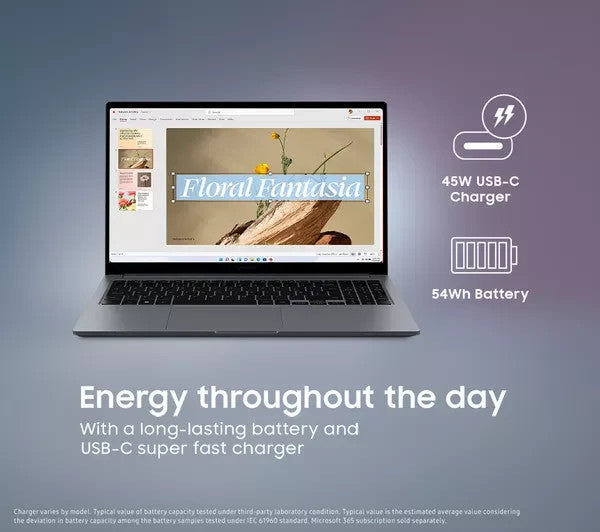 Samsung Galaxy Book4 15.6" Laptop Intel Core i3 8GB RAM 256GB SSD NP750XGJ- NEW