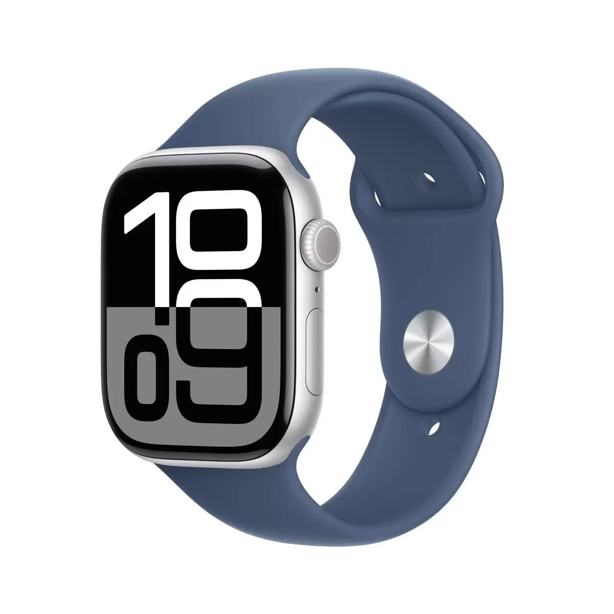 Apple Watch Series 10 46mm GPS denim sport band Aluminium case SB M/L-New
