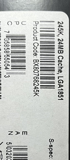 Intel Core Ultra 5 245K CPU 14-Core 4.2GHz (5.2 Turbo) 24MB L3 -New&Sealed