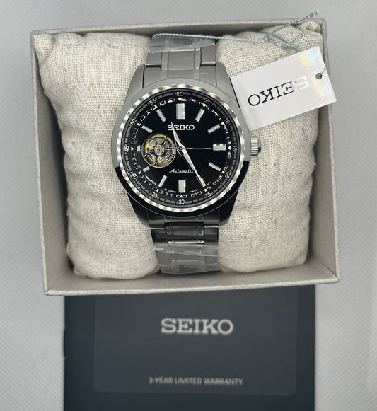 Seiko Selection Open Heart SCVE053 Automatic Stainless Steel Watch-New W Papers
