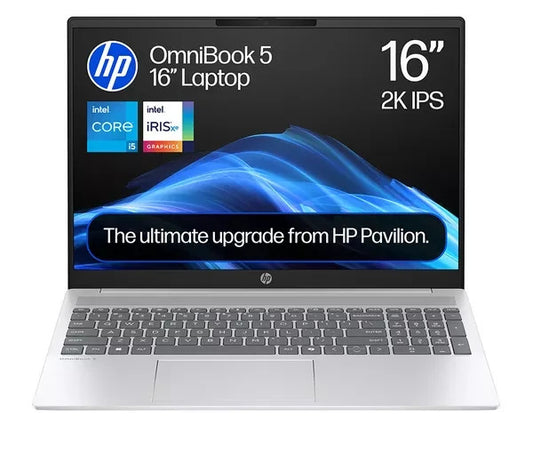 HP 16" Laptop OmniBook 5 16 Intel Core i5-1334U 16GB RAM 512 GB SSD  16-BA1502SA