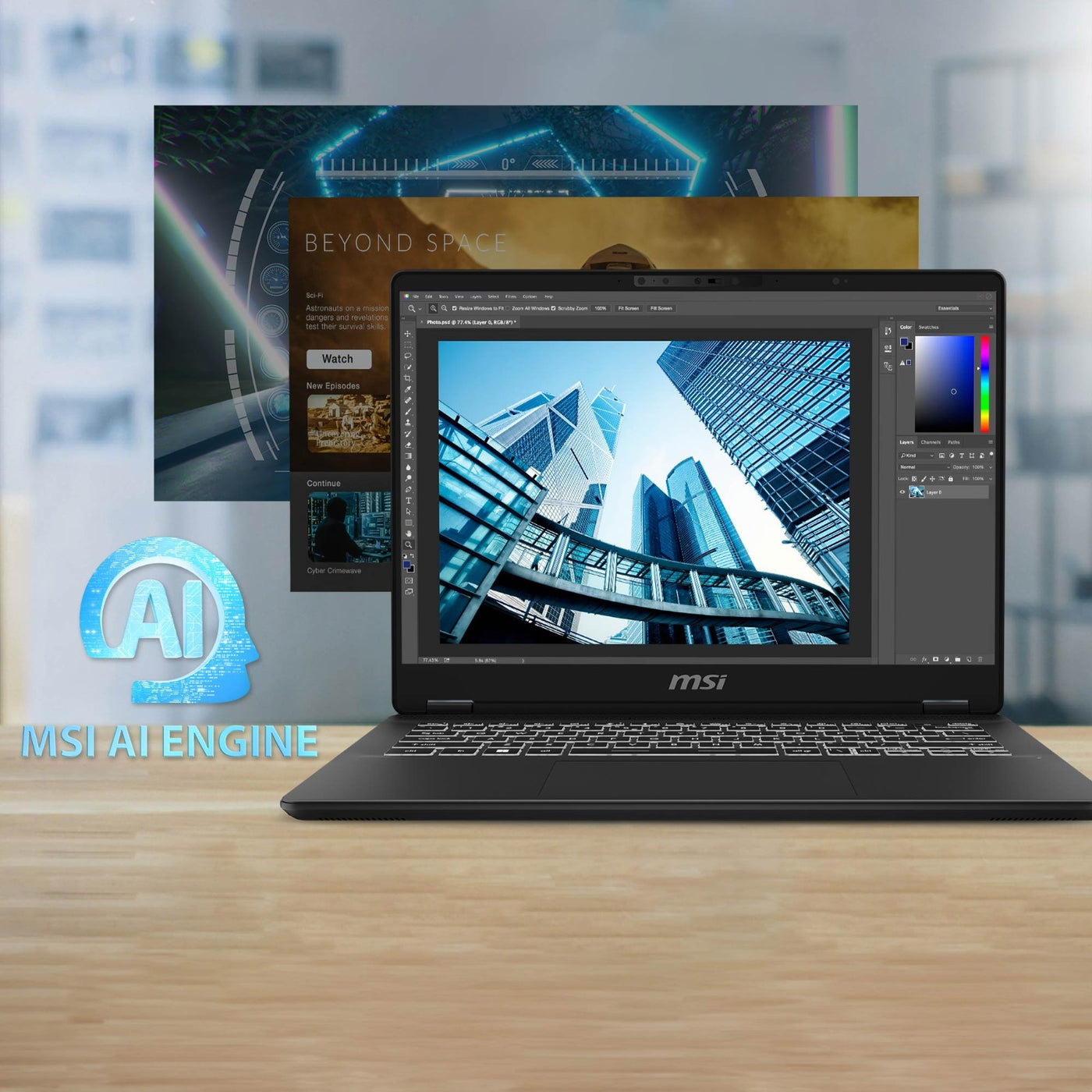 MSI Prestige 14 AI Evo 14" Laptop Intel Ultra 5 135H 16GB RAM 512GB -New&Sealed