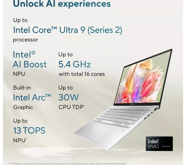 ASUS Zenbook 14 2K OLED Touchscreen Laptop - Intel Ultra 9 285H 32GB RAM 1TB SSD