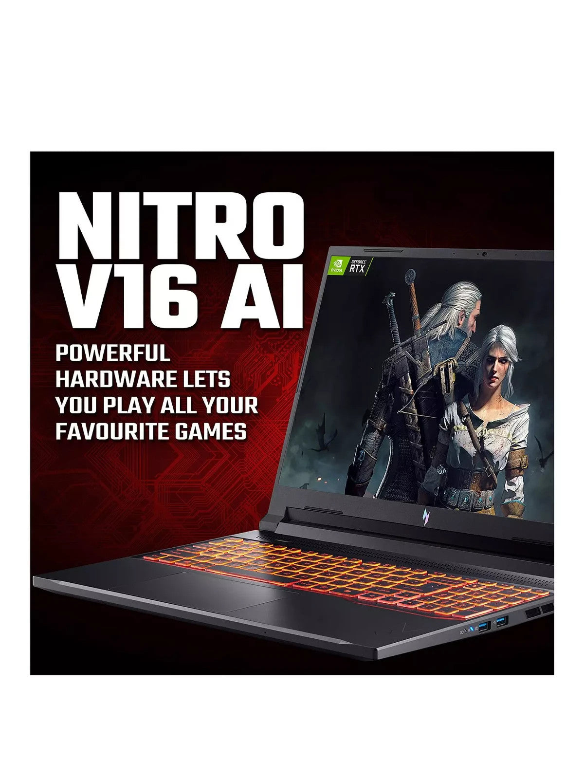 Acer Nitro V16 16" Laptop AMD Ryzen 7 260 16GB RAM 1TB SSD 180Hz NH.QYYEK.002