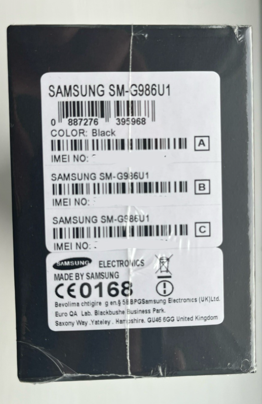 Samsung Galaxy S20 Plus 5G Black 12GB RAM 128GB (Unlocked) - New&Sealed