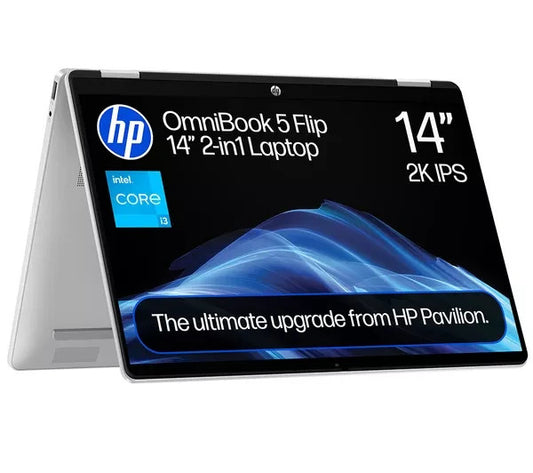 HP OmniBook 5 Flip 14" Laptop -Intel Core i3, 8GB, 512GB, Touchscreen-New&Sealed
