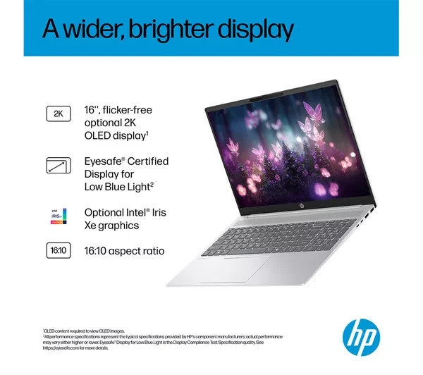 HP 16" Laptop OmniBook 5 16 Intel Core i5-1334U 16GB RAM 512 GB SSD  16-BA1502SA