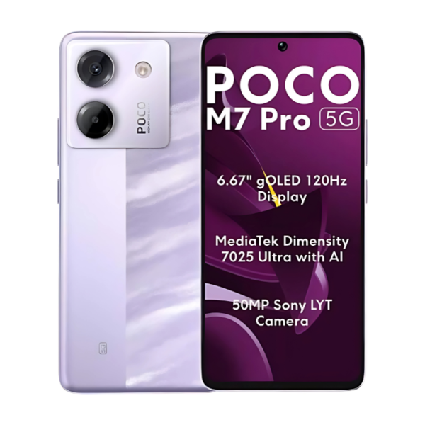 Xiaomi POCO M7 Pro 5G 12GB+256GB PURPLE Dual SIM UK MODEL Unlocked New&Sealed