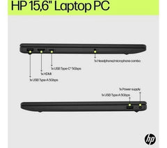 HP 15-fd0554sa 15.6" Laptop Intel Core i5, 256 GB SSD, 8GB RAM W11 Jet Black
