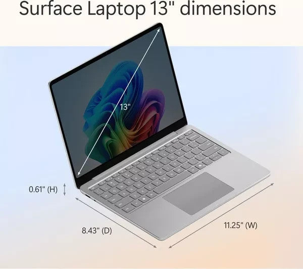Microsoft Surface Laptop 13" Copilot+ PC Snapdragon X Plus 16GB RAM 256GB SSD