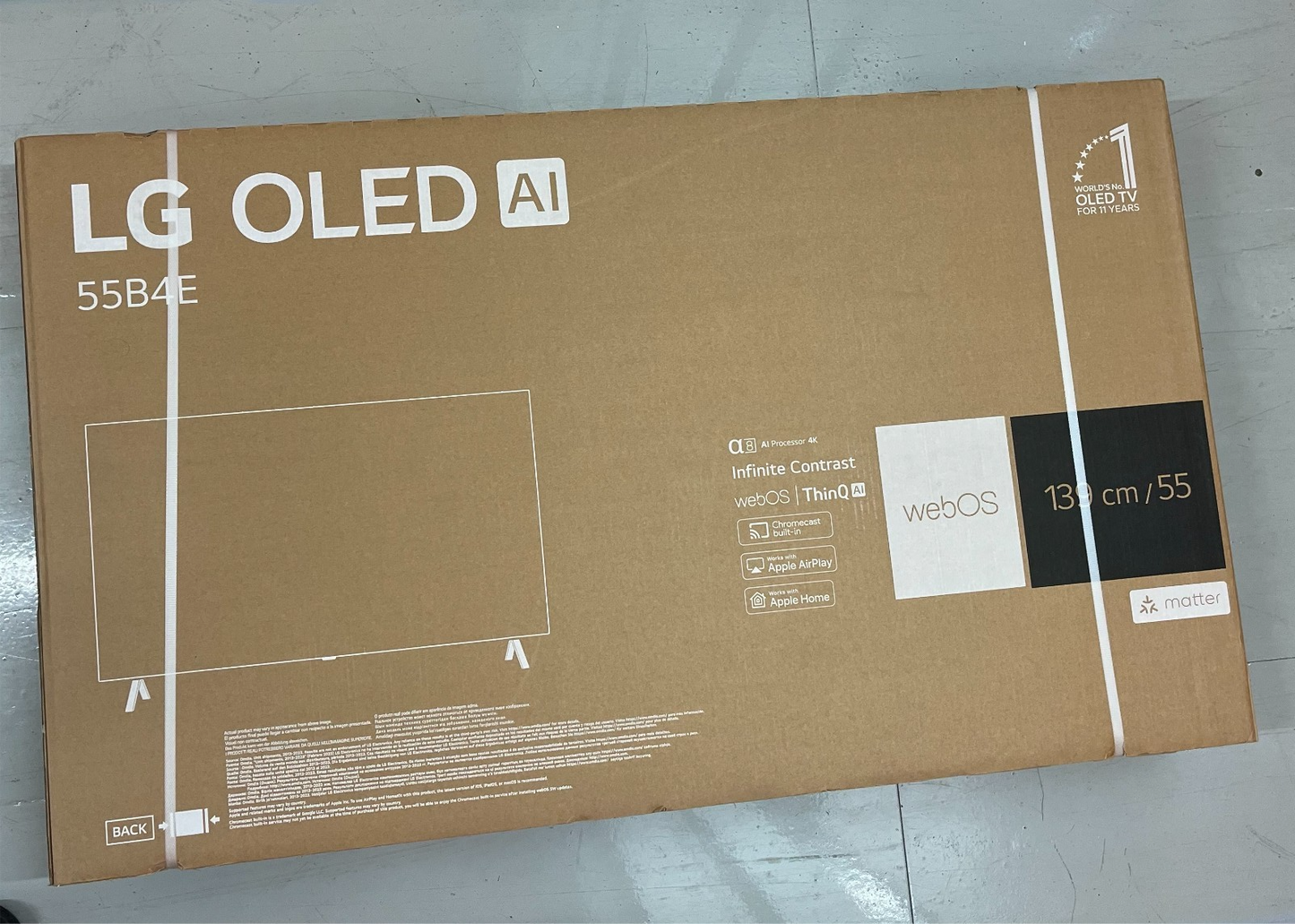 LG OLED55B4ELA 55 inch OLED AI B4 4K Smart TV α8 4K AI Processor - New&sealed