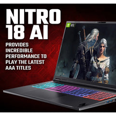 Acer Nitro 18 AI AN18-61 AMD Ryzen AI 7 350 16GB RAM 1TB SSD RTX 5070Ti 18" W11H