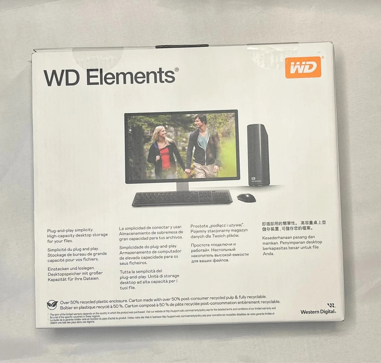 Western Digital Elements 20TB WD  - External Hard Drive (WDBWLG0200HBKEESN)