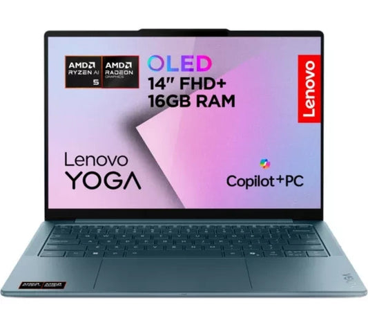 Lenovo Yoga Slim 7 14" OLED  Laptop AMD Ryzen 5 340 16GB  512GB SSD-New(14AKP10)