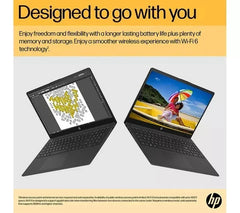 HP 15-fc0537sa 15.6" Laptop - AMD Ryzen 5 7520U, 8GB RAM, 512GB SSD -New&Sealed