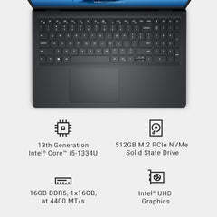 Dell 15 DC15250 15.6" Laptop Intel Core i5-1334U 16GB RAM 512GB SSD W11