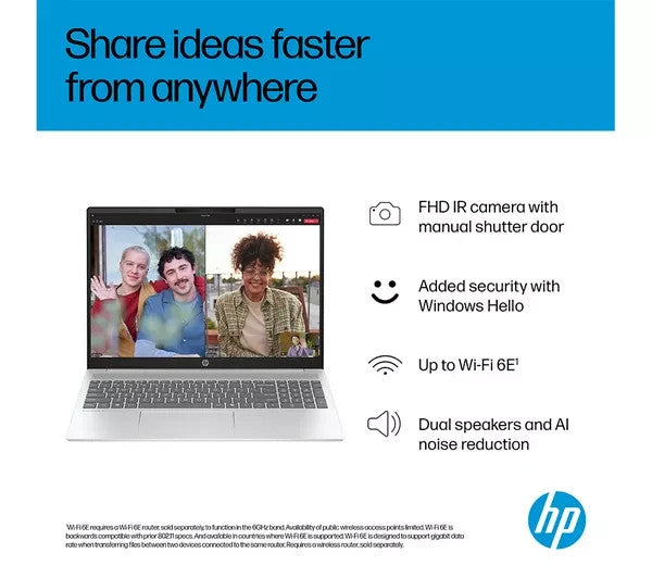 HP 16" Laptop OmniBook 5 16 Intel Core i5-1334U 16GB RAM 512 GB SSD  16-BA1502SA