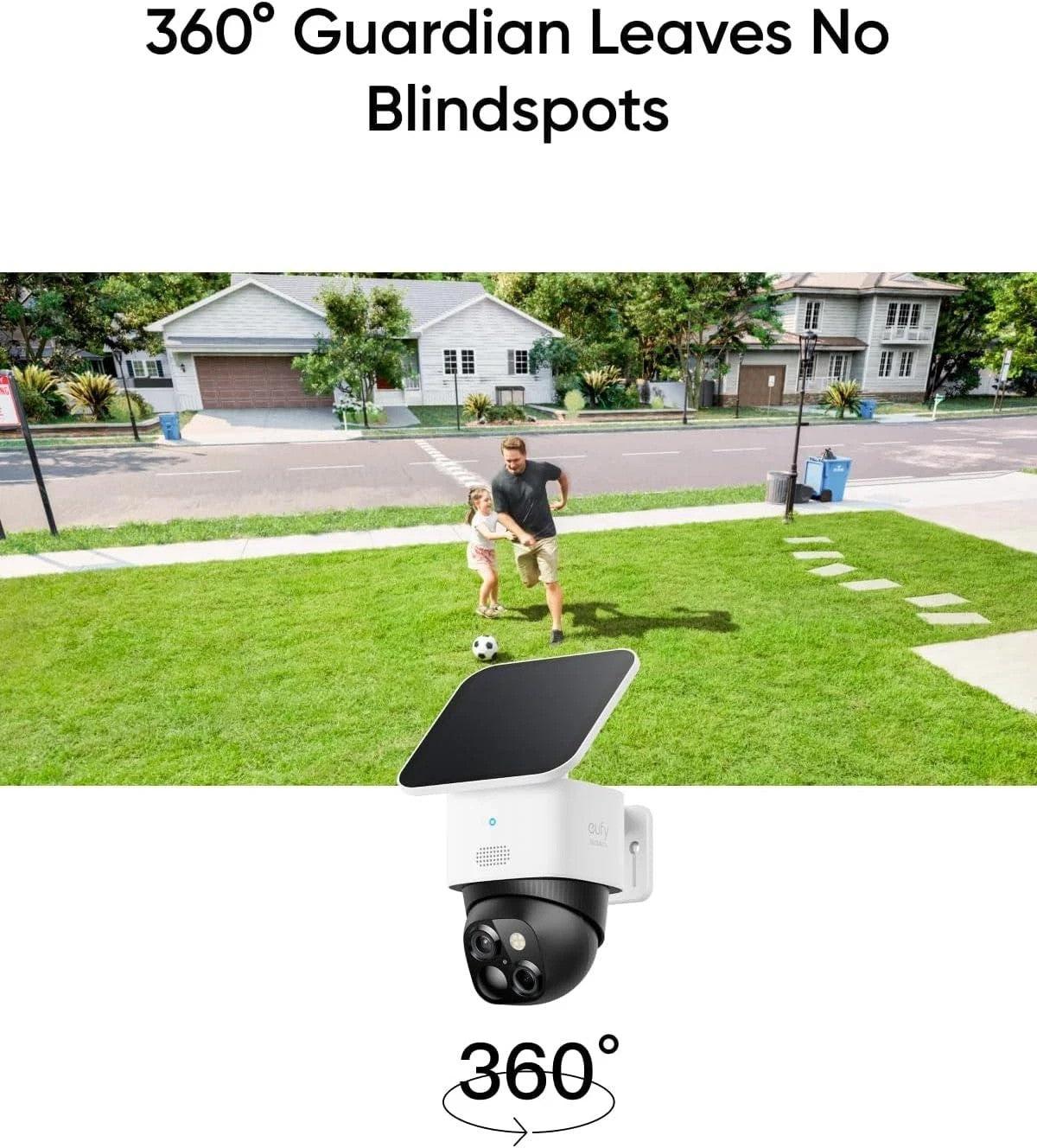 eufySecurity SoloCam S340 Dual Cameras Solar Security Camera Outdoor Wireless 3K