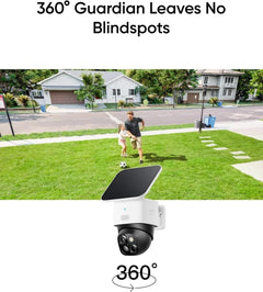 eufySecurity SoloCam S340 Dual Cameras Solar Security Camera Outdoor Wireless 3K