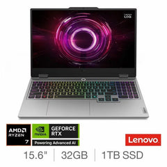 Lenovo LOQ 15.6" Gaming Laptop AMD Ryzen 7 250, RTX 5060, 32GB RAM, 1TB - Sealed
