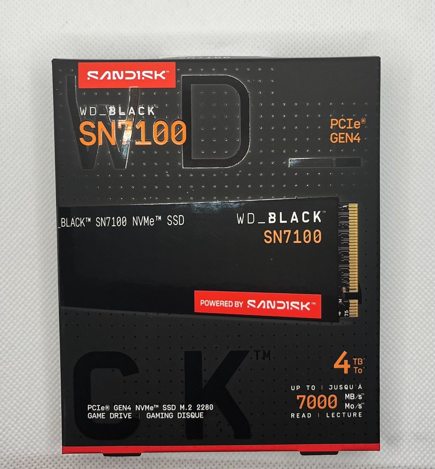 WD_BLACK SN7100 4TB Nvme SSD, M.2 2280, Read Speed 7000 Mb/S -New&Sealed