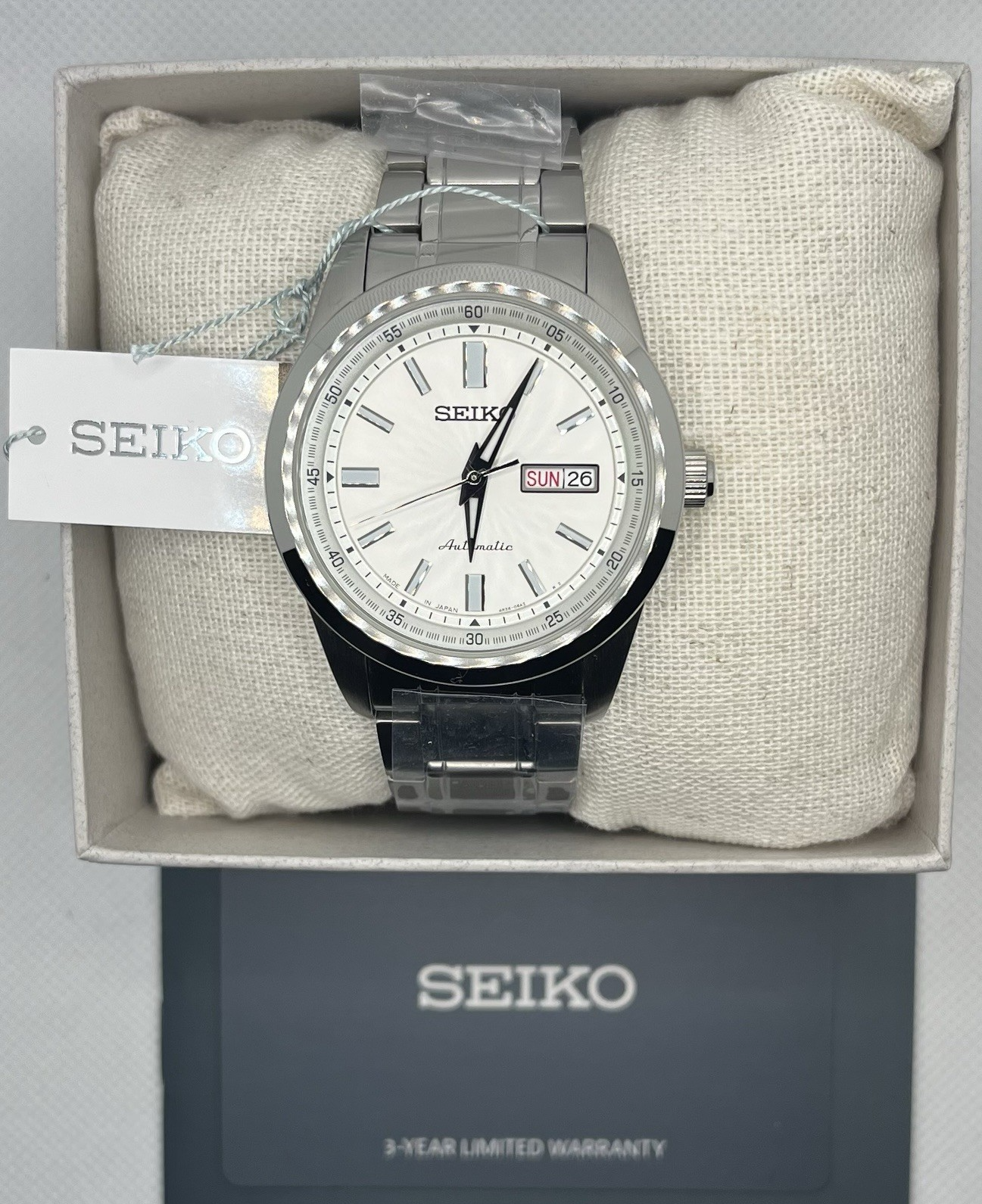 Seiko Selection SARV001 Mechanical Automatic Stainless Steel Watch-New W papers