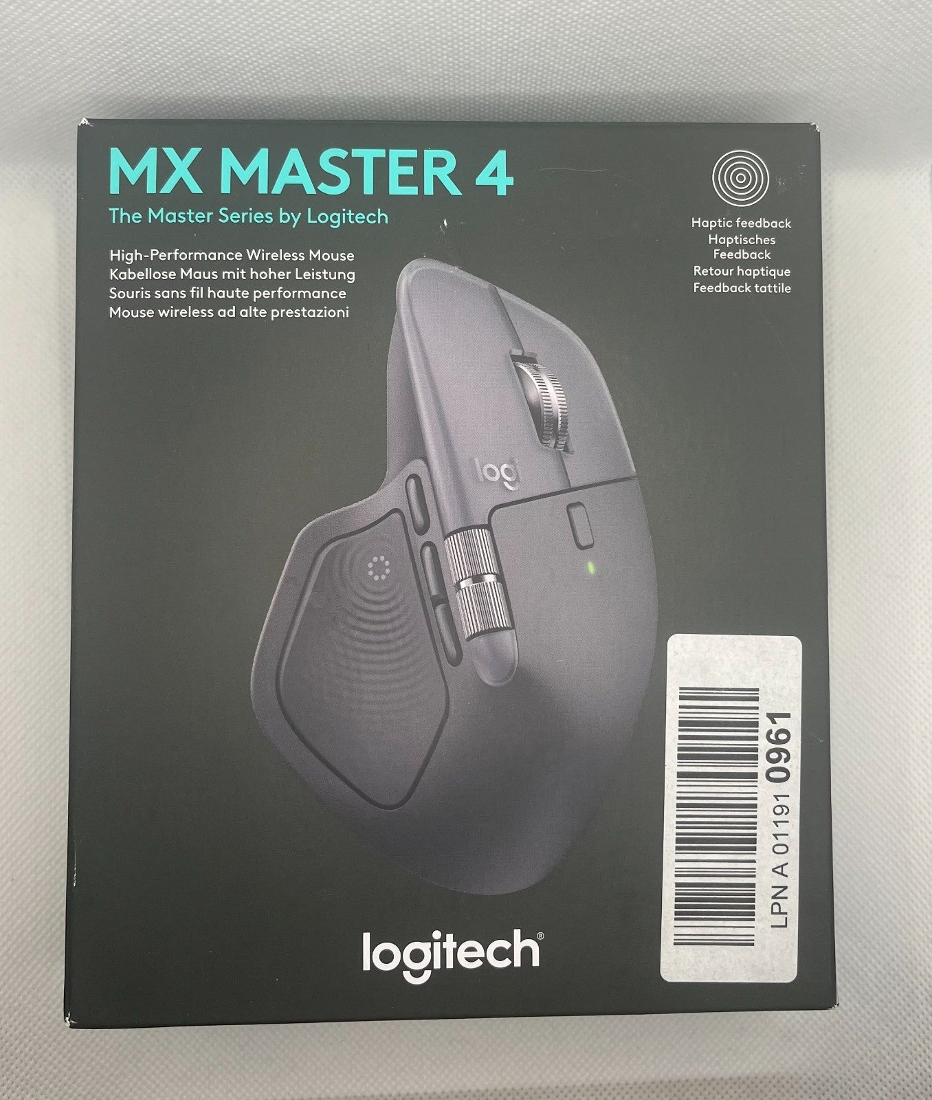 LOGITECH MX Master 4 Wireless Bluetooth Mouse 8K DPI - Graphite NEW