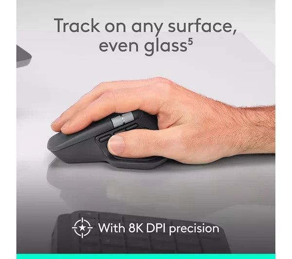 LOGITECH MX Master 4 Wireless Bluetooth Mouse 8K DPI - Graphite NEW