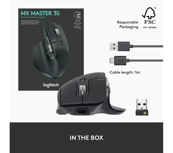Logitech MX Master 3s Wireless Mouse -New & Sealed